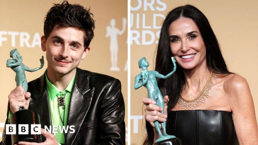 Conclave wins at SAG Awards as Moore and Chalamet get Oscars boost