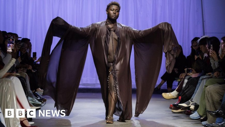 What's it like to be a male plus-size model at London Fashion Week ?