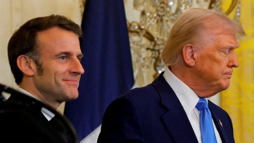 Macron says Putin is the aggressor in Ukraine conflict during meeting with Trump