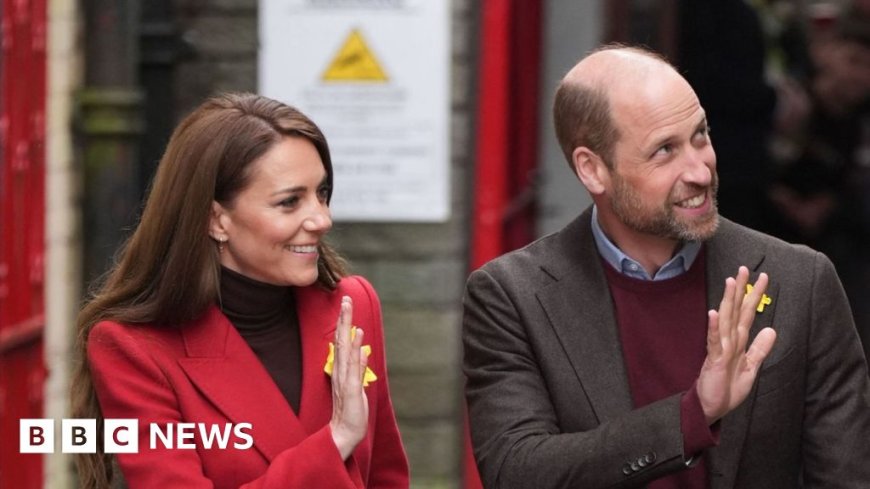 Prince and Princess of Wales visit town hit by devastating floods