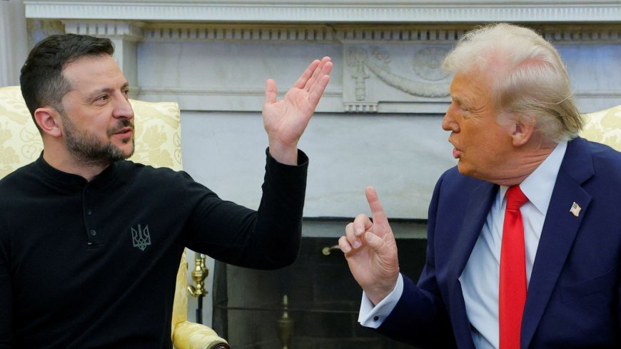 Trump berates Zelenskyy for several minutes in fiery White House meeting