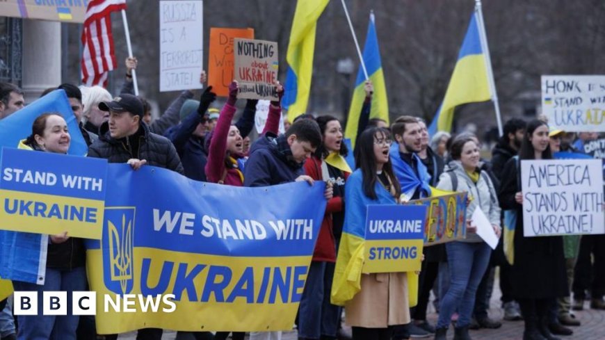 Protesters target JD Vance in Vermont after clash with Zelensky