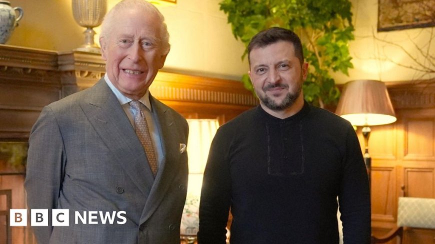 Warm reception for Zelensky as he meets King at Sandringham