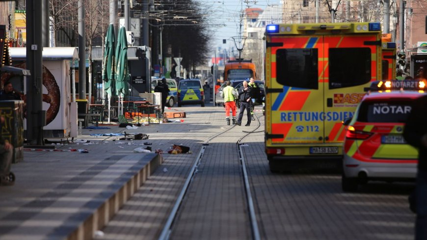 Car drives into crowd in centre of German city, as public told to avoid the area