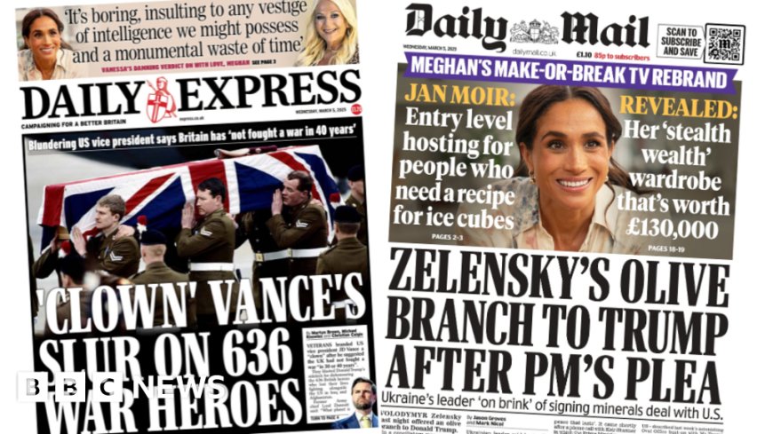 The Papers:  'Vance's slur' and 'Entry level hosting'