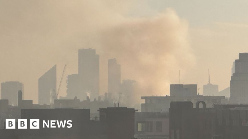 Smoke fills skyline as fire crews tackle London blaze