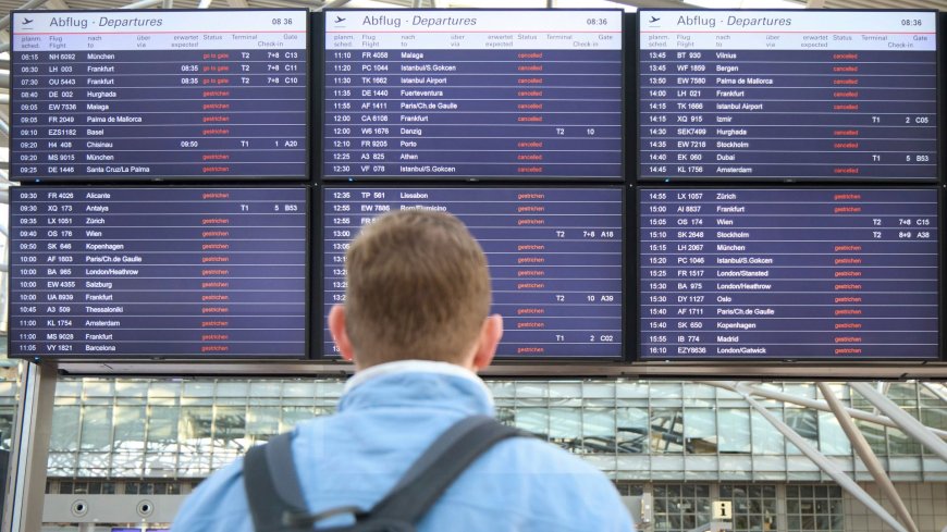 Surprise strike hits major airport - as German airspace to 'largely shut' today