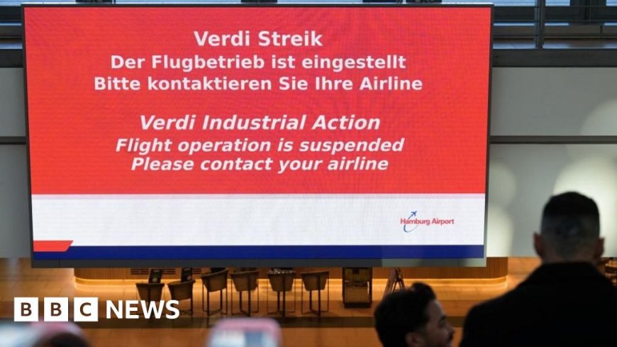 Hundreds of flights cancelled as strikes hit German airports