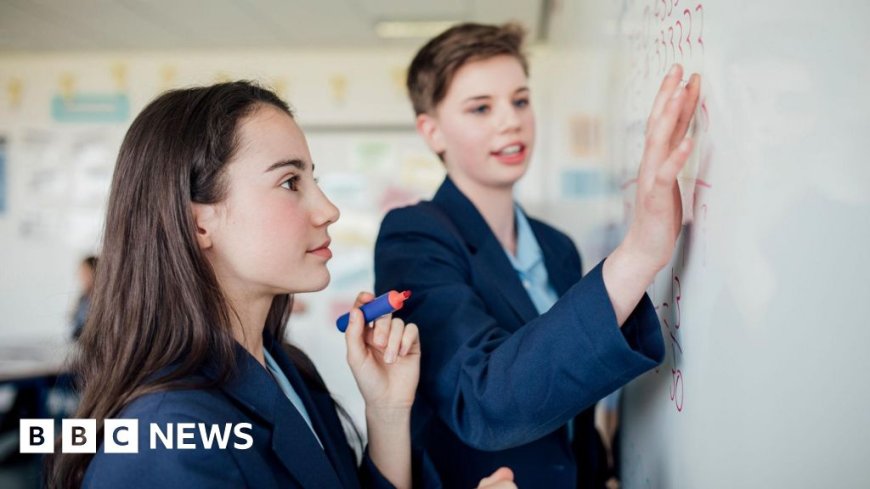 Girls in England lag behind boys in maths and science study