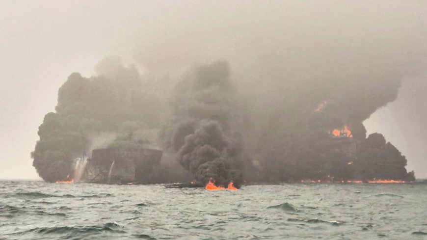 Jet fuel released into sea after oil tanker and cargo ship collide off East Yorkshire coast