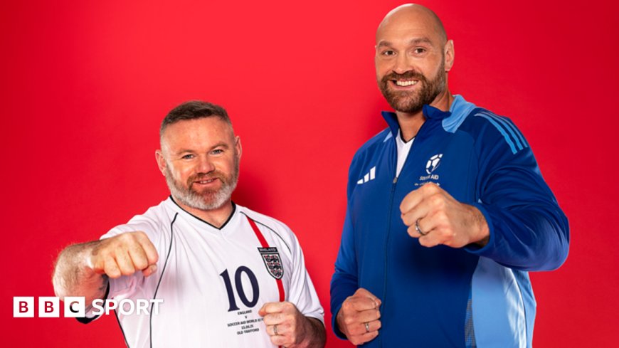 Rooney and Fury to manage England at Soccer Aid