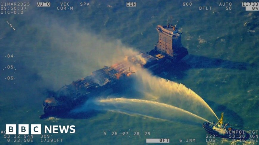 Fire on tanker out after North Sea collision